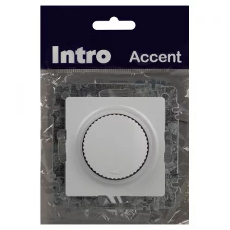 Светорегулятор поворотный СП Accent 6-401-01 600Вт 230В IP20 бел. Intro 