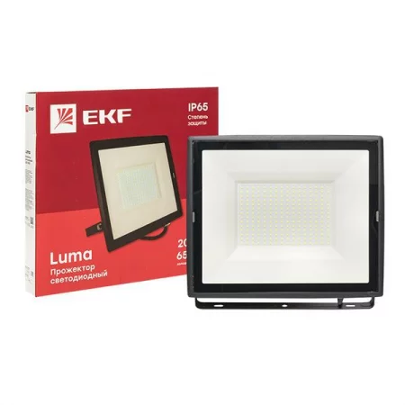 Прожектор светодиодный СДО-3008 200Вт 6500К IP65 Basic EKF 