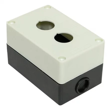 Корпус КП 102 2 кнопки белый EKF 