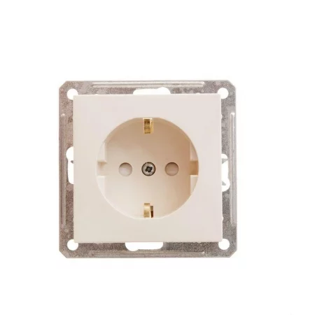 Розетка 1-м СП W59 16А IP20 с заземл. защ. шторки механизм сл. кость SE 