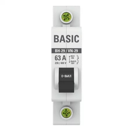 Выключатель нагрузки 1п 63А ВН-29 Basic EKF 