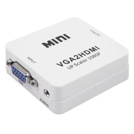 Конвертер VGA + Стерео 3.5мм на HDMI пластик бел. Rexant 