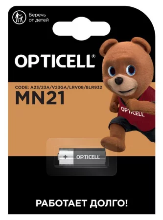 Элемент питания алкалиновый A23/MN21/8LR932 12В (блист.1шт) Specialty Opticell /6070001