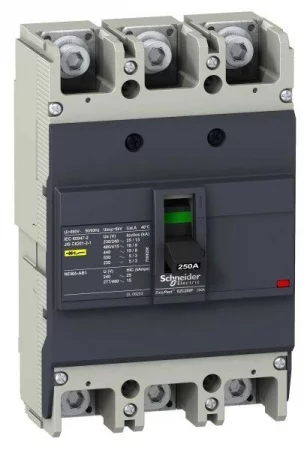 Выключатель автоматический 3п 3т 200А 18кА EZC250F SchE 