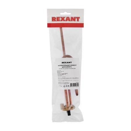 Элемент нагревательный для бойлера ТЭН RCA 2.0кВт фланец М6 48мм Rexant 