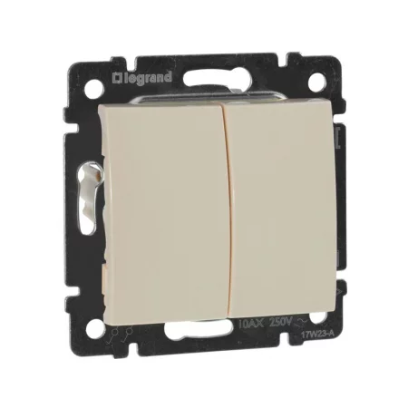Выключатель 2-кл. СП Valena 10А IP31 250В механизм сл. кость IEK 