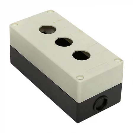 Корпус КП 103 3 кнопки белый EKF 