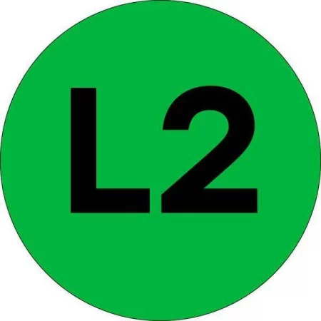 Наклейка "L2" d20мм PROxima EKF 