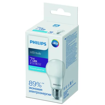Лампа светодиодная Ecohome LED Bulb 7W E27 6500К 1PF Philips 