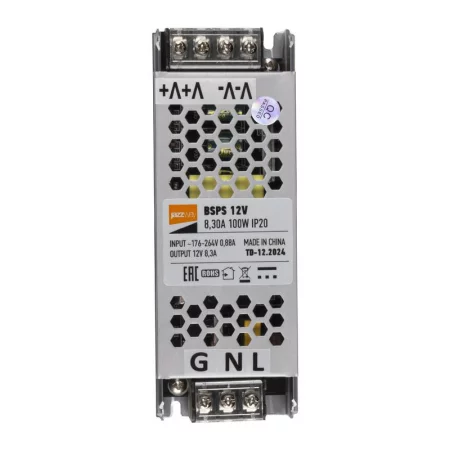 Блок питания для светодиод. ленты BSPS 100Вт 8.3А 12В IP20 метал. JazzWay 