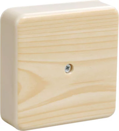 Коробка распаячная ОП 75х75х28 IP20 КМ41216-04 (6 клем. 6кв.мм) сосна IEK 