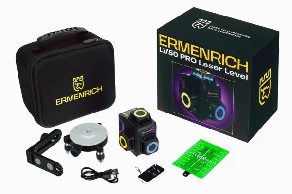 Уровень лазерный PRO LV50 фиолет. Ermenrich 